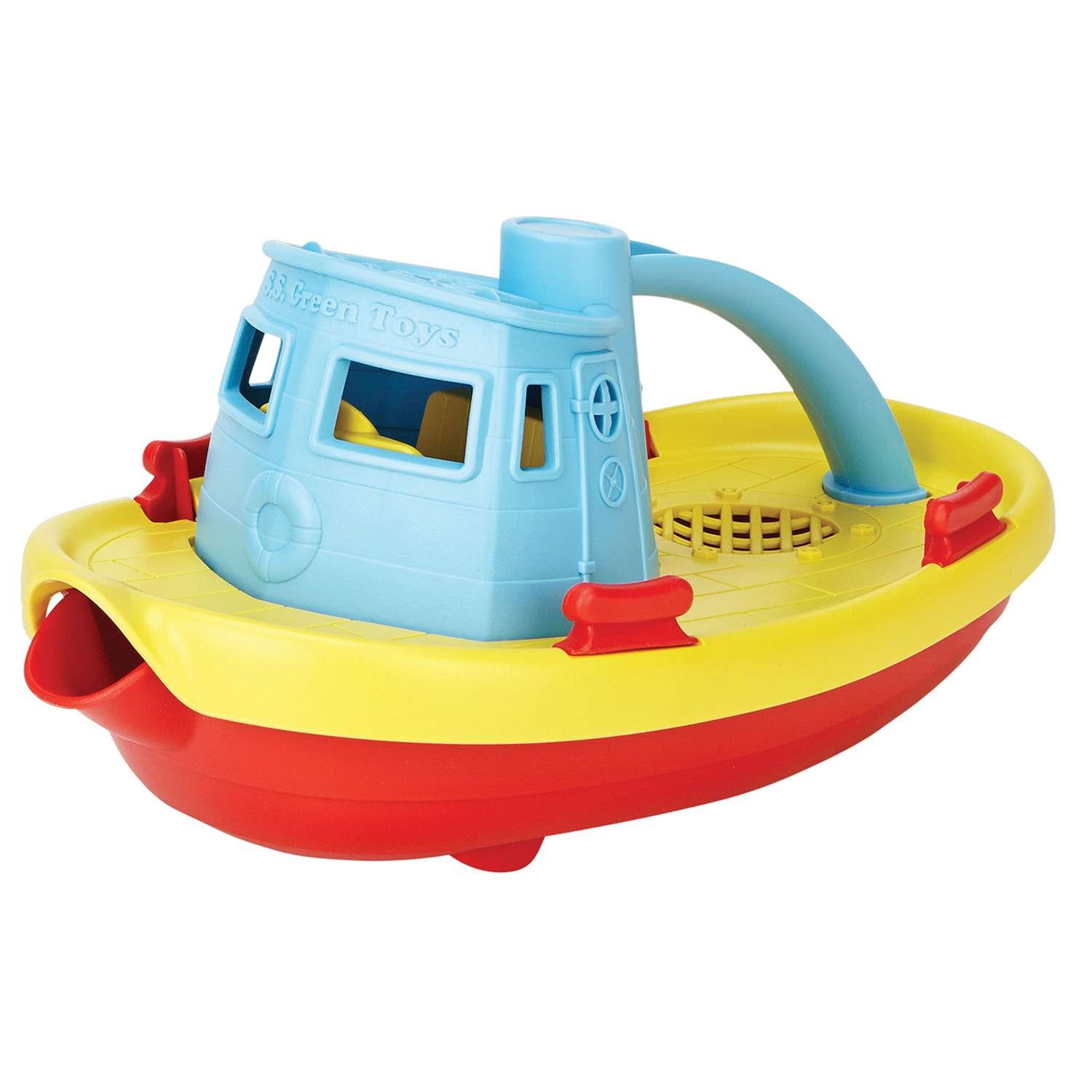 Green Toys Tugboat (Blue) - 6 Months +