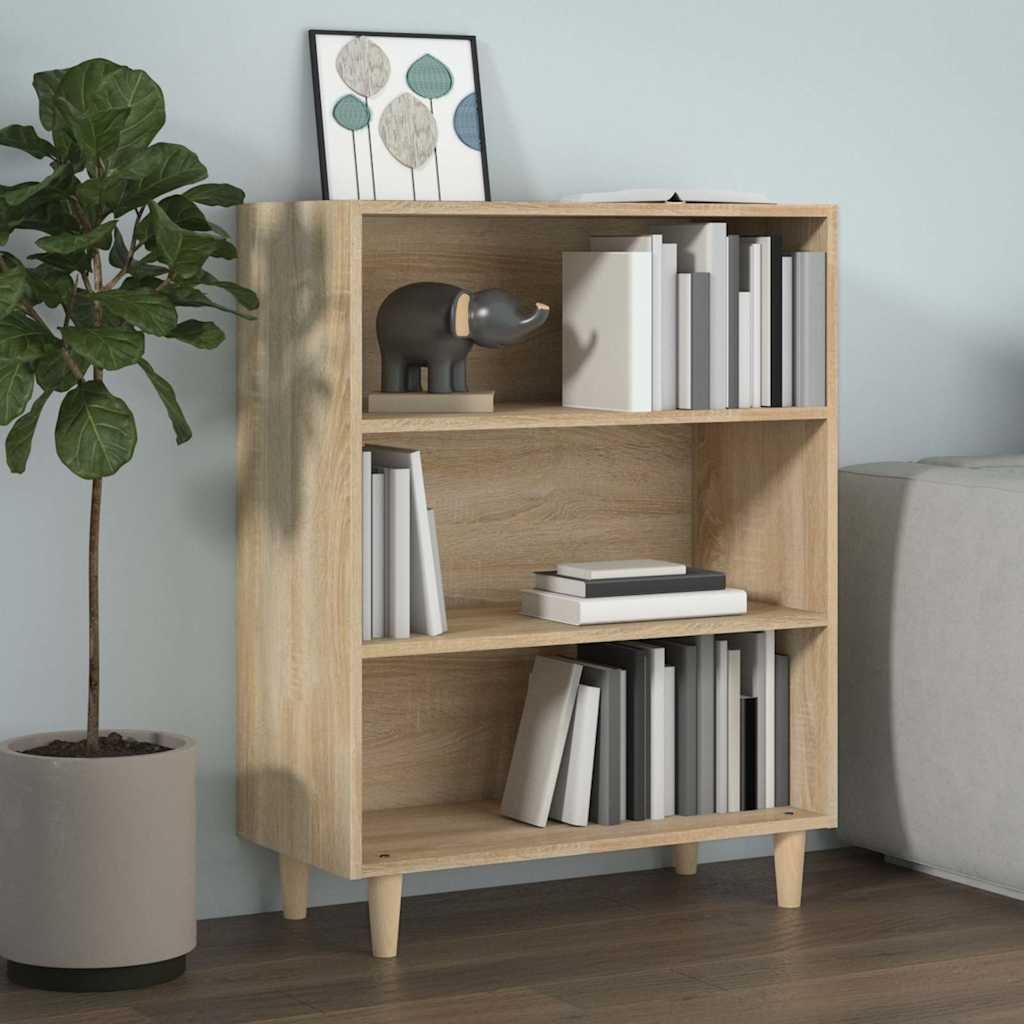 Walplus Engineered Wood Sideboard - Sonoma Oak - 69.5 x 32.5 x 90 cm