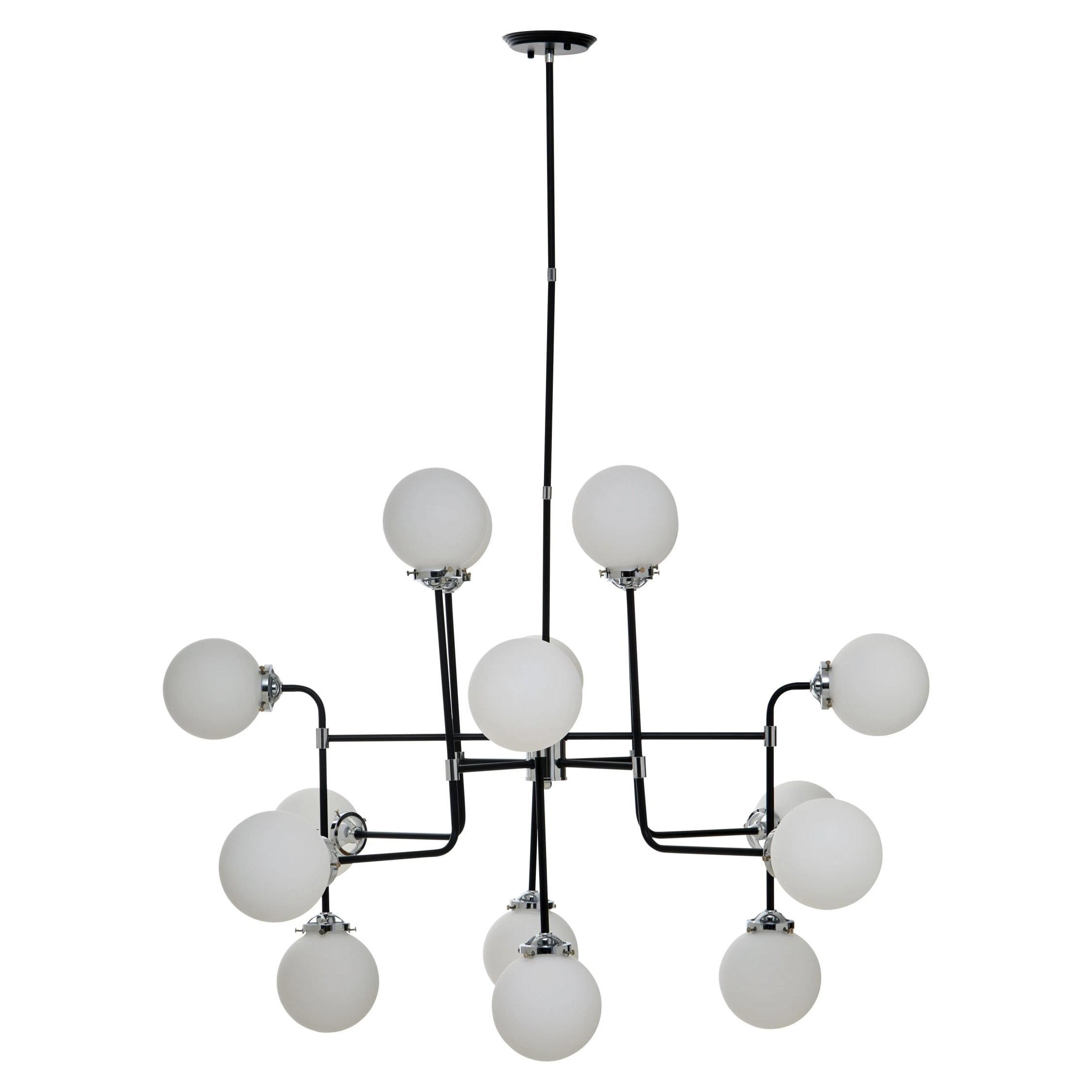 Orsina Abira Finish 16 Arm Pendant Light - Black