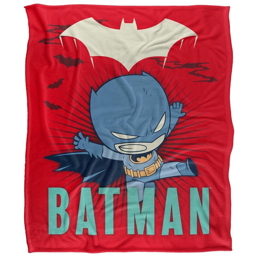 DC Super Friends Batman Leaping Blanket - 152cm x 127cm