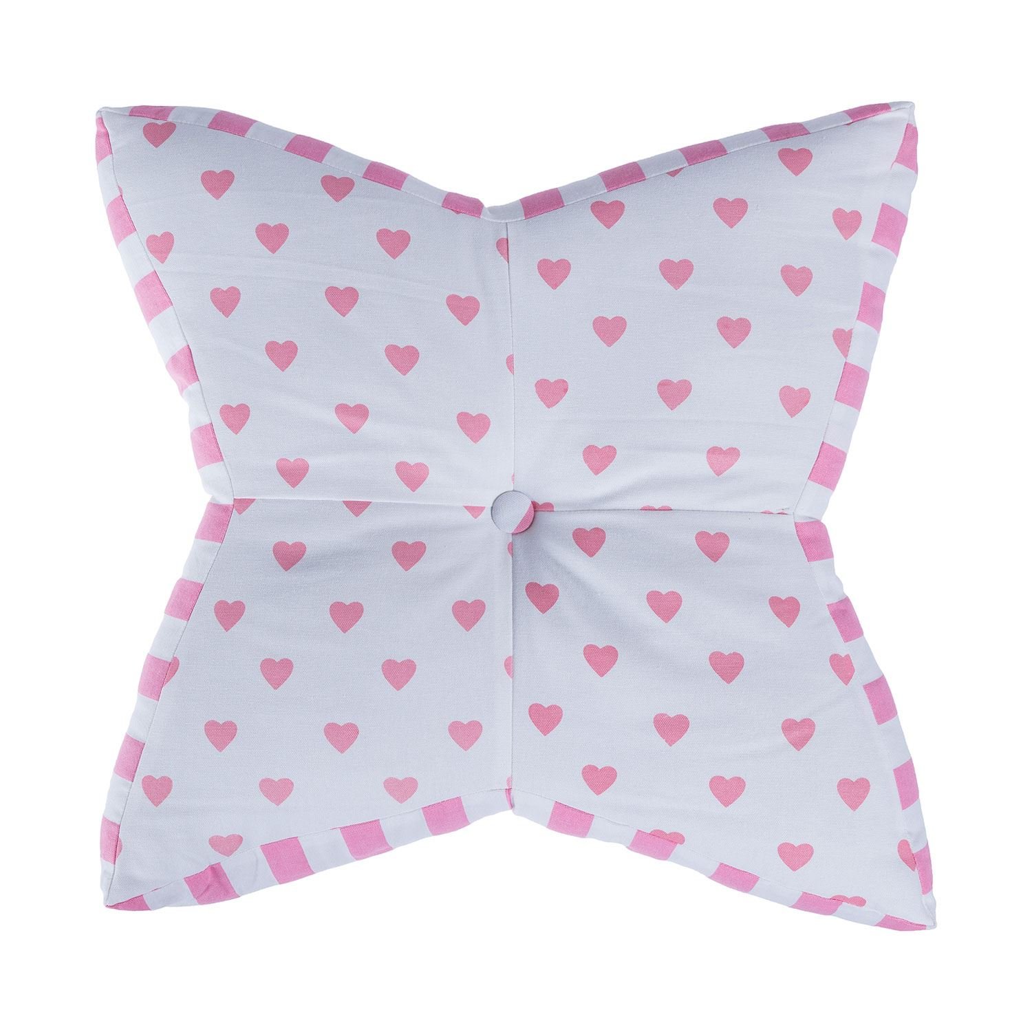 Homescapes Pink Star Floor Cushion