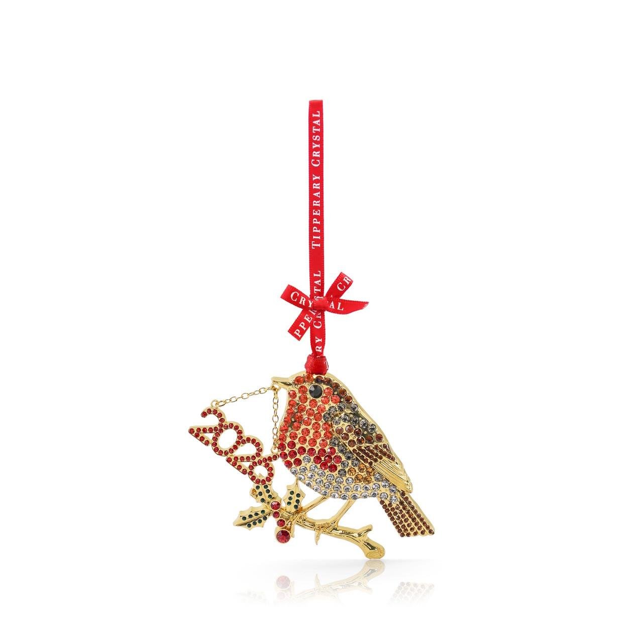 Tipperary Metal Sparkle 2026 Robin Hanging Decoration
