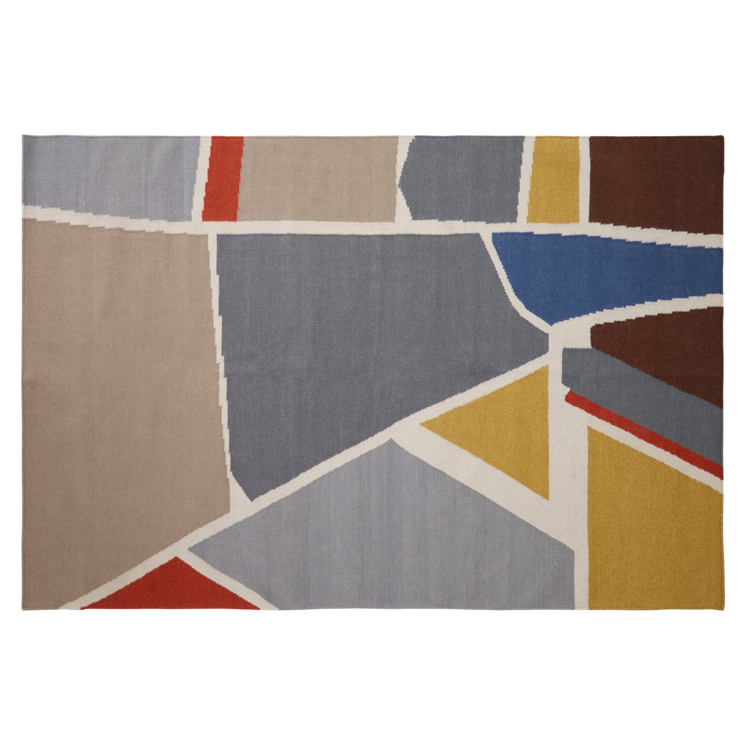 Orsina Multicoloured Bosie Villon Abstract Design Rug - 160 x 230cm