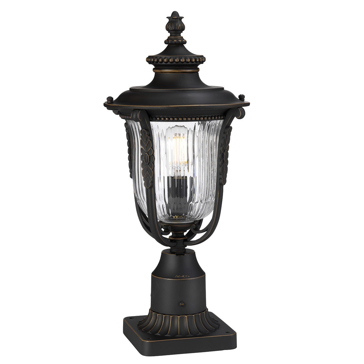 Elstead Luverne Pedestal Light - Rubbed Bronze