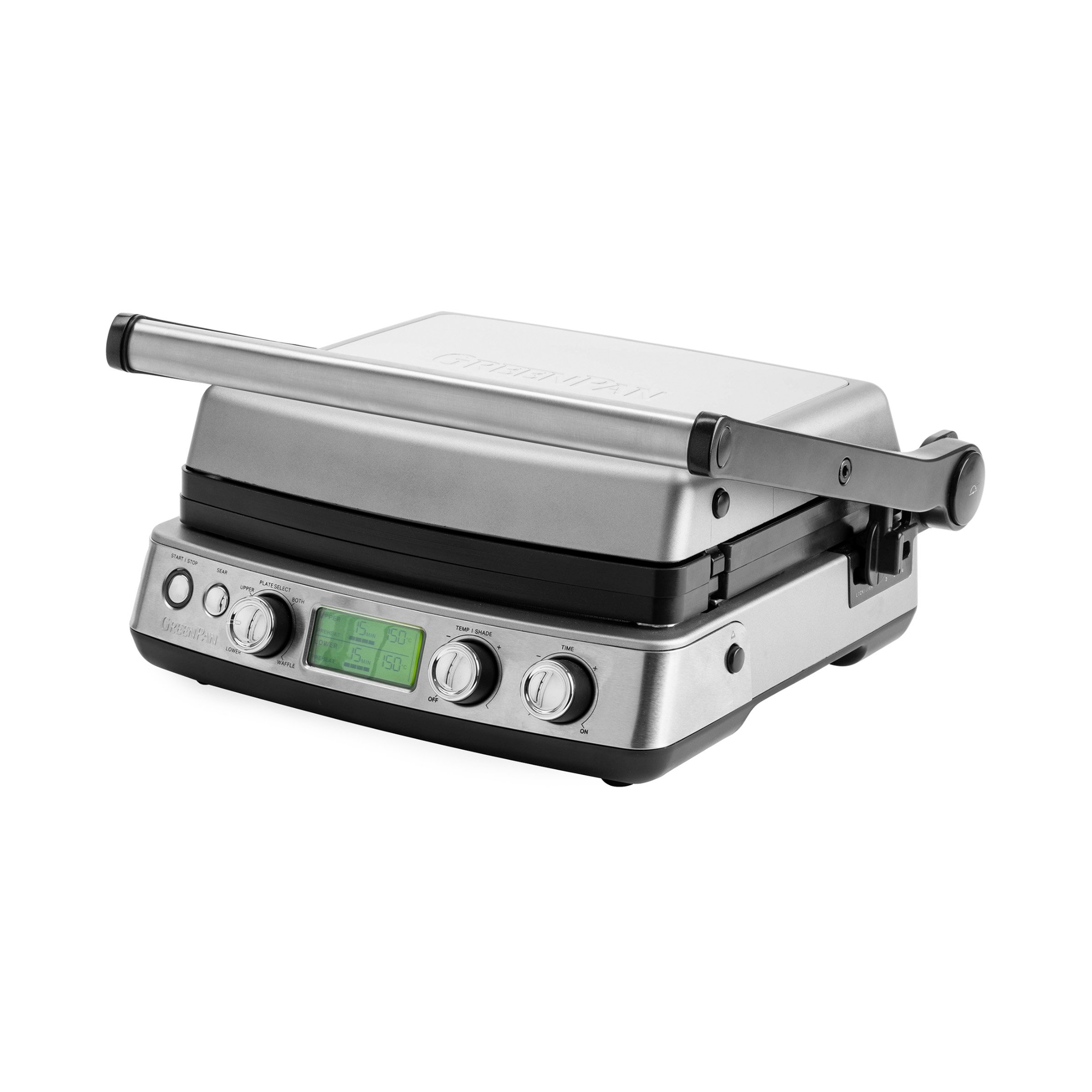GreenPan Elite Stainless steel Contact grill  - Silver