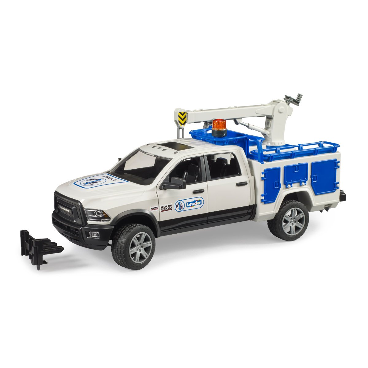 Bruder RAM 2500 Service Truck with Rotating Beacon Light Childrens Toy Model