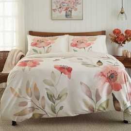 Deyongs Poppy Field Floral Printed Duvet Set - Single