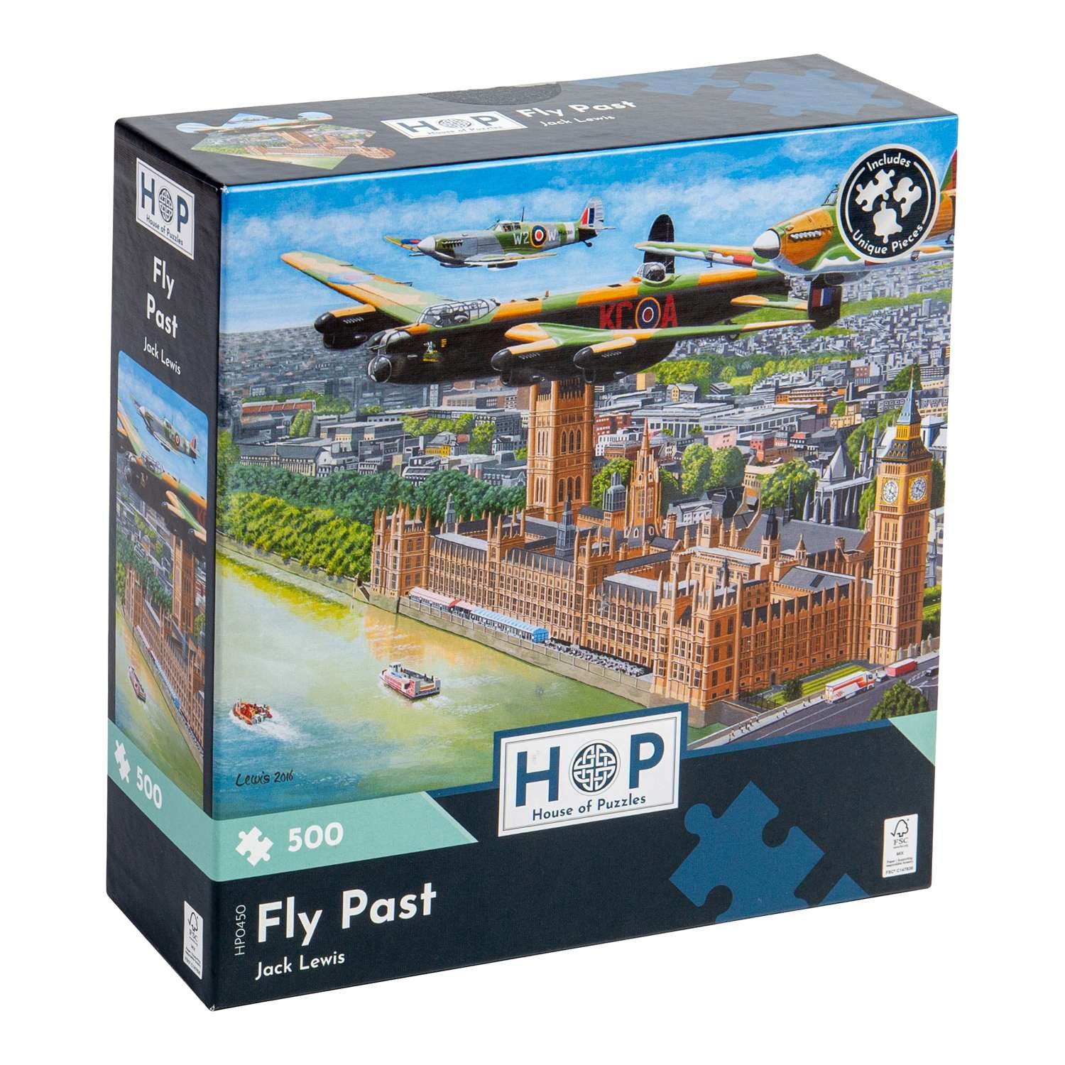 The House of Puzzles Fly Past 500 Piece Puzzle 3 Years +