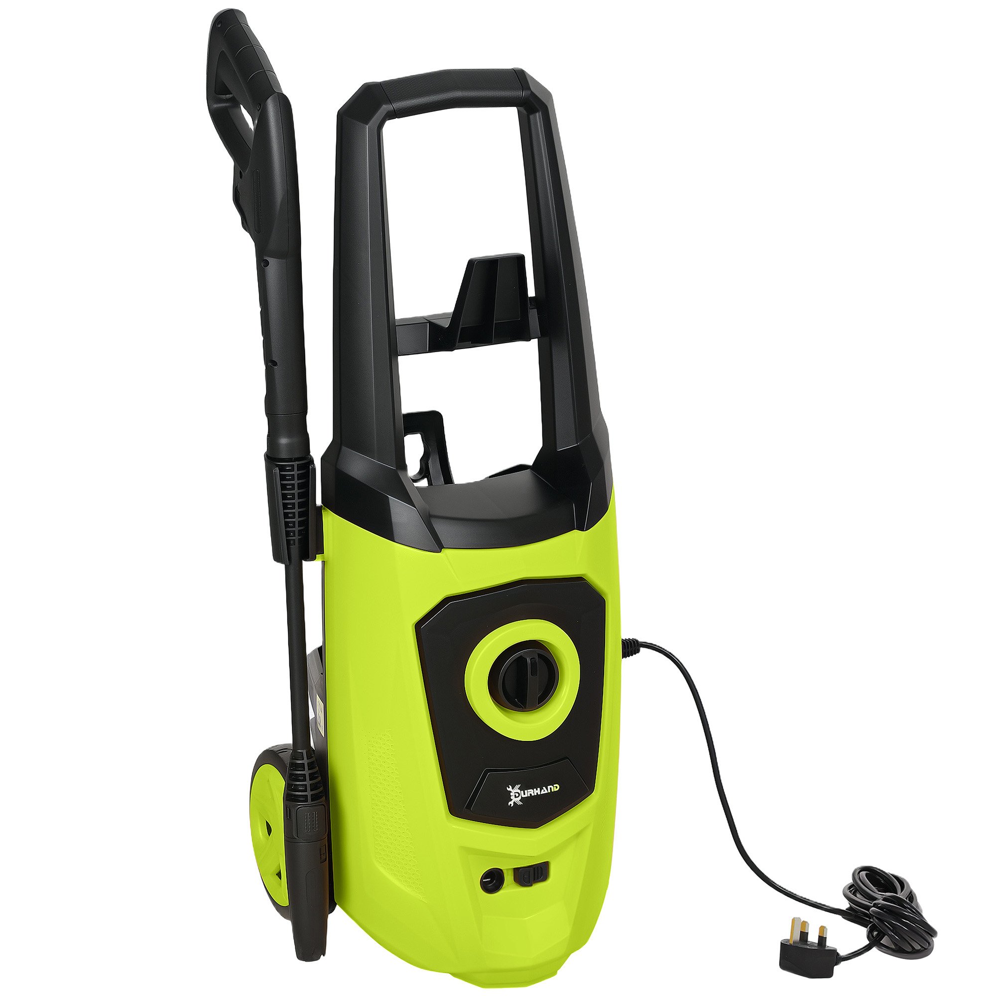 DURHAND 1800W 150 Bar 510 Litre per Hour 6m Hose Pressure Washer – Green