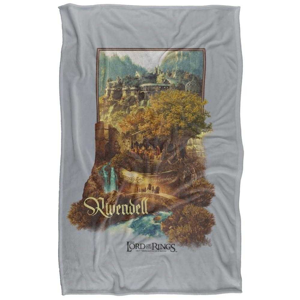 Lord Of The Rings Rivendell Soft Touch Blanket - 152cm x 127cm