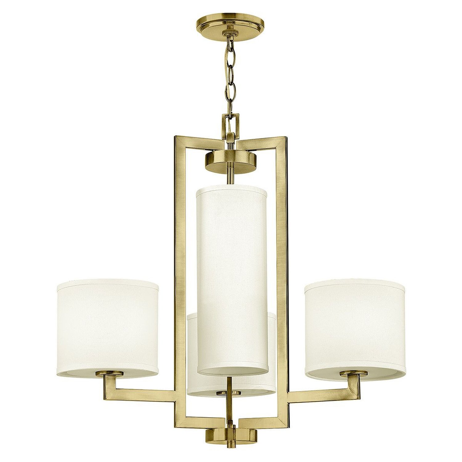 Elstead Hinkley 4 Arm Pendant Light - Brushed Brass