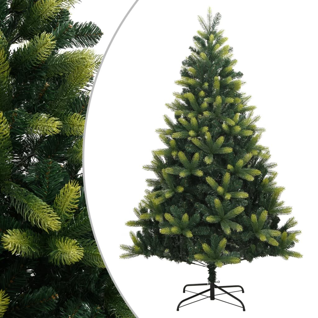 Walplus 590 Branch Tips Hinged Artificial Christmas Tree - Green - 180 cm