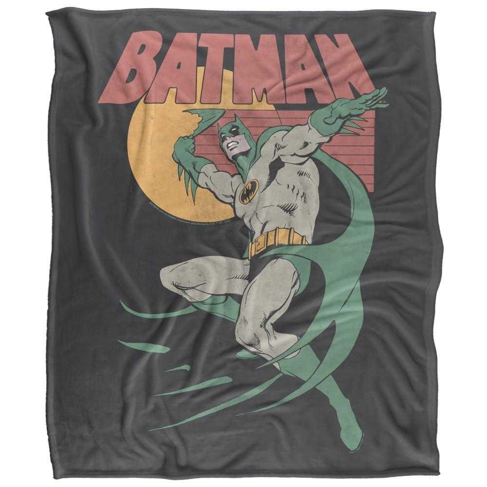 Batman 70's Vintage Poster Soft Touch Blanket - 147cm x 91cm