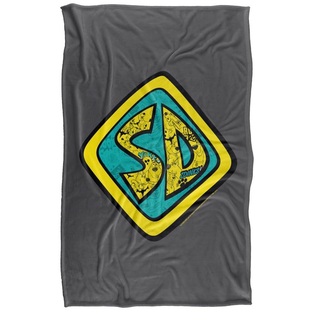 Scooby Doo Badge Soft Touch Blanket - 152cm x 127cm