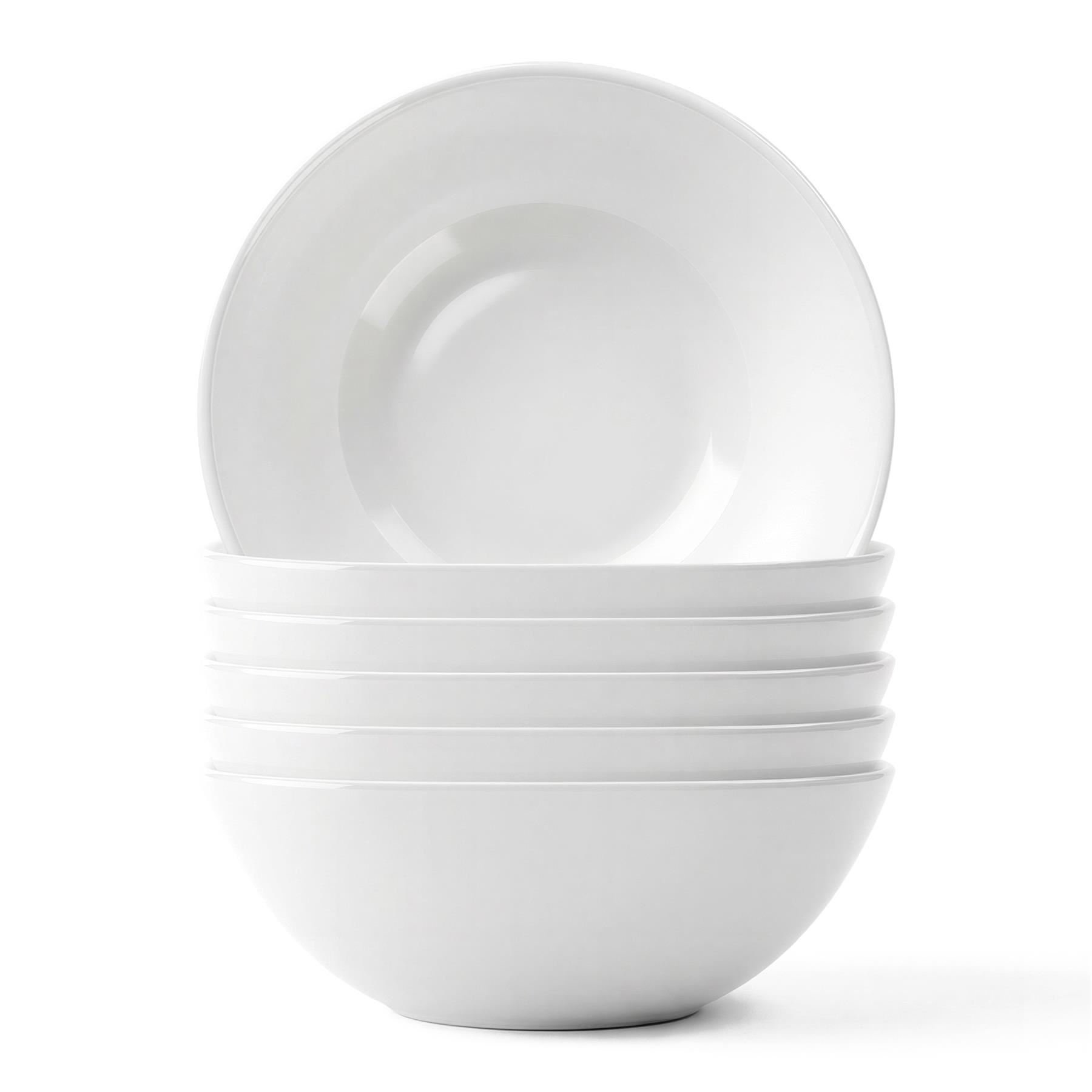 Argon Tableware Round Opalware Cereal Bowls - Pack of 6