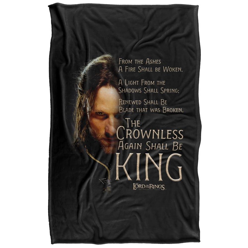 The Lord of the Rings: The King Aragorn Crownless King Blanket - 152cm x 127cm