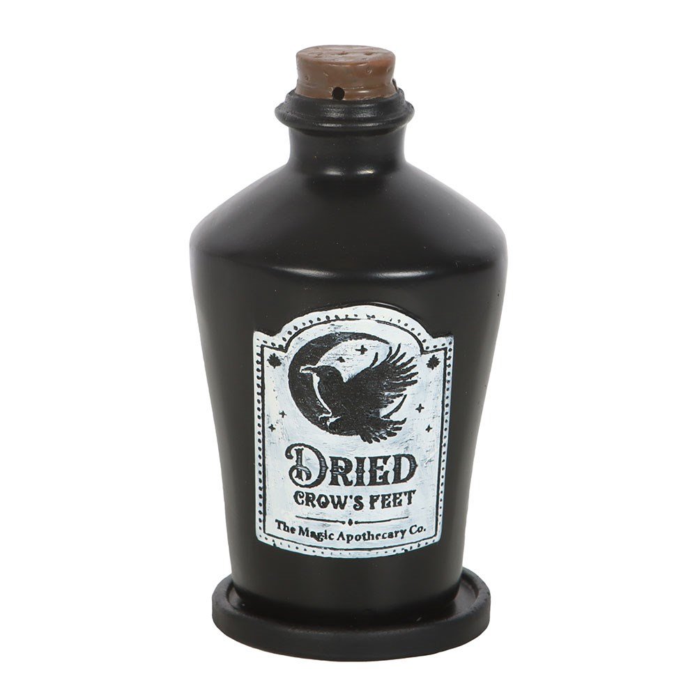 Something Different Dried Crow's Feet Incense Cone Holder - Black