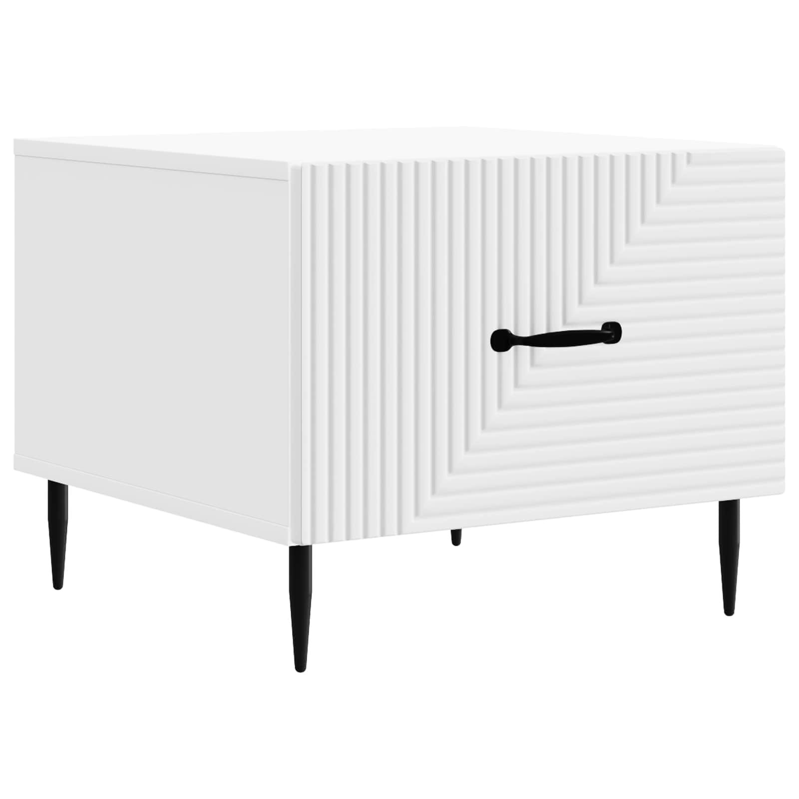 Walplus Space Saving Engineered Wood Coffee Table - White - 49 x 50 x 40 cm