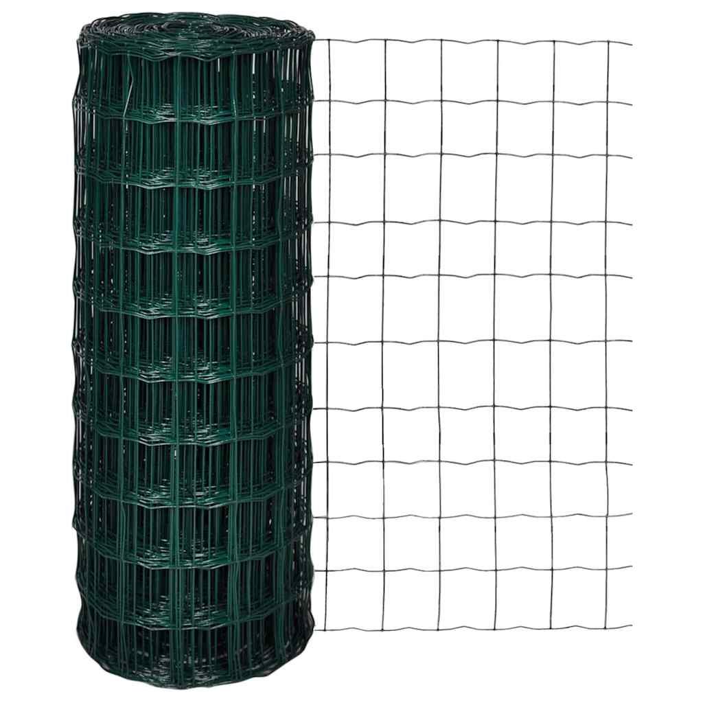 Walplus Pvc-coated Iron Fence Panels - Green - 2500 x 0.22 x 100 cm