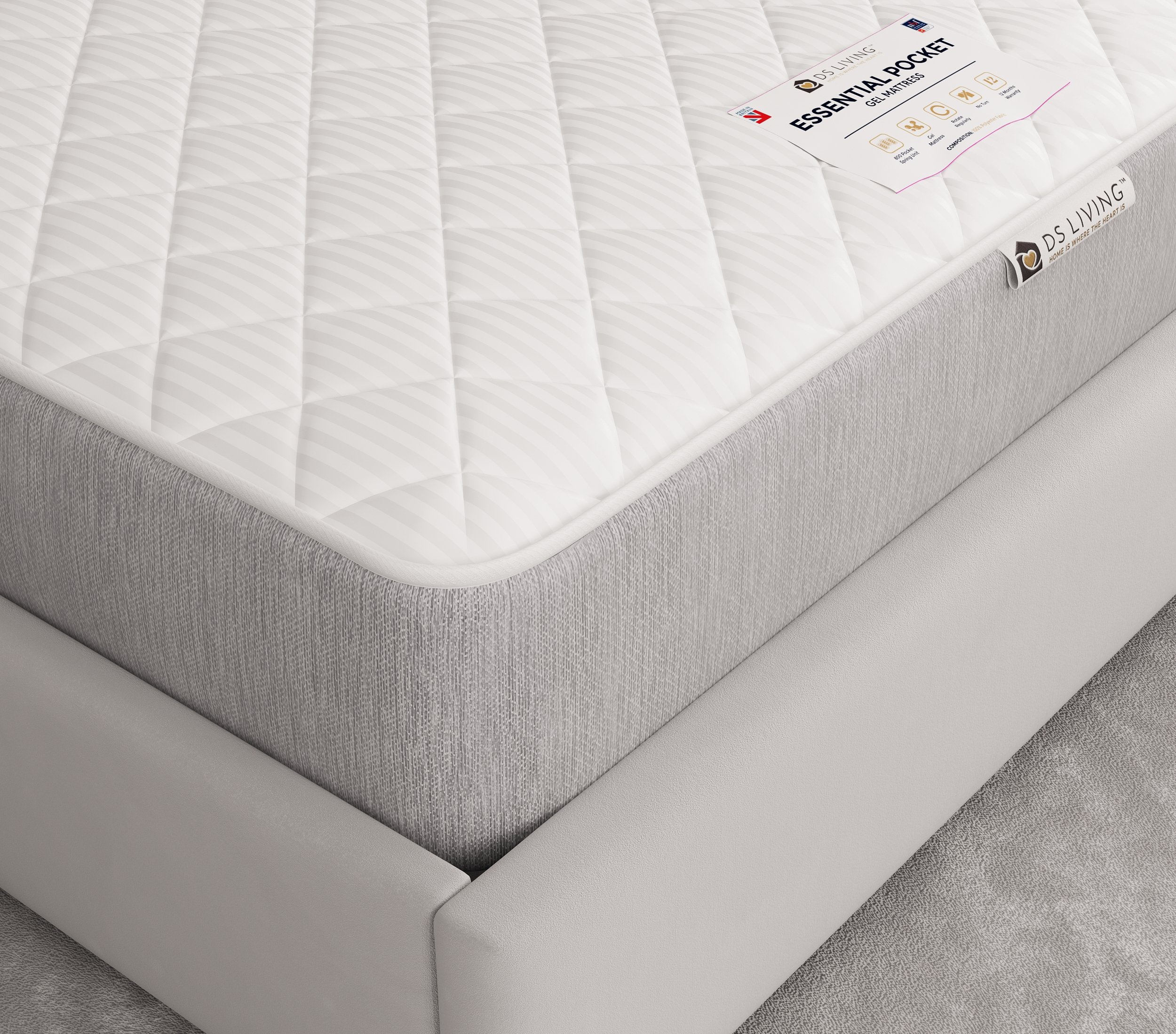 DS Living Classic Comfort Cooling Gel Hybrid Pocket Mattress - Small Double