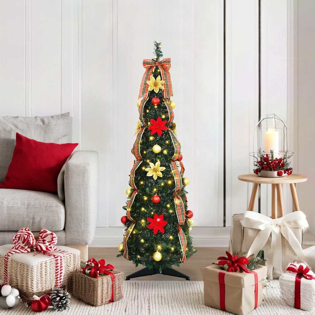 Walplus 50 LED Lights Artificial Christmas Tree - Green - 125 cm