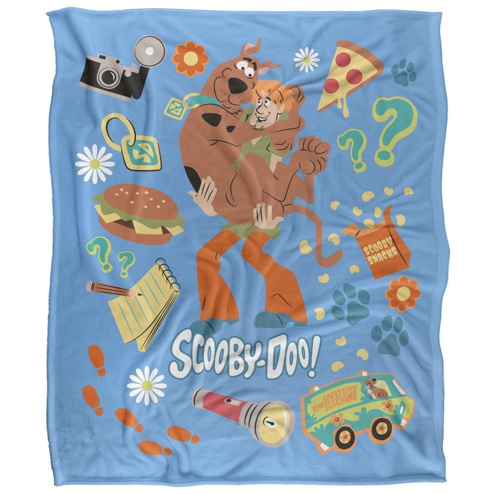 Scooby Doo Food Soft Touch Blanket - 152cm x 127cm