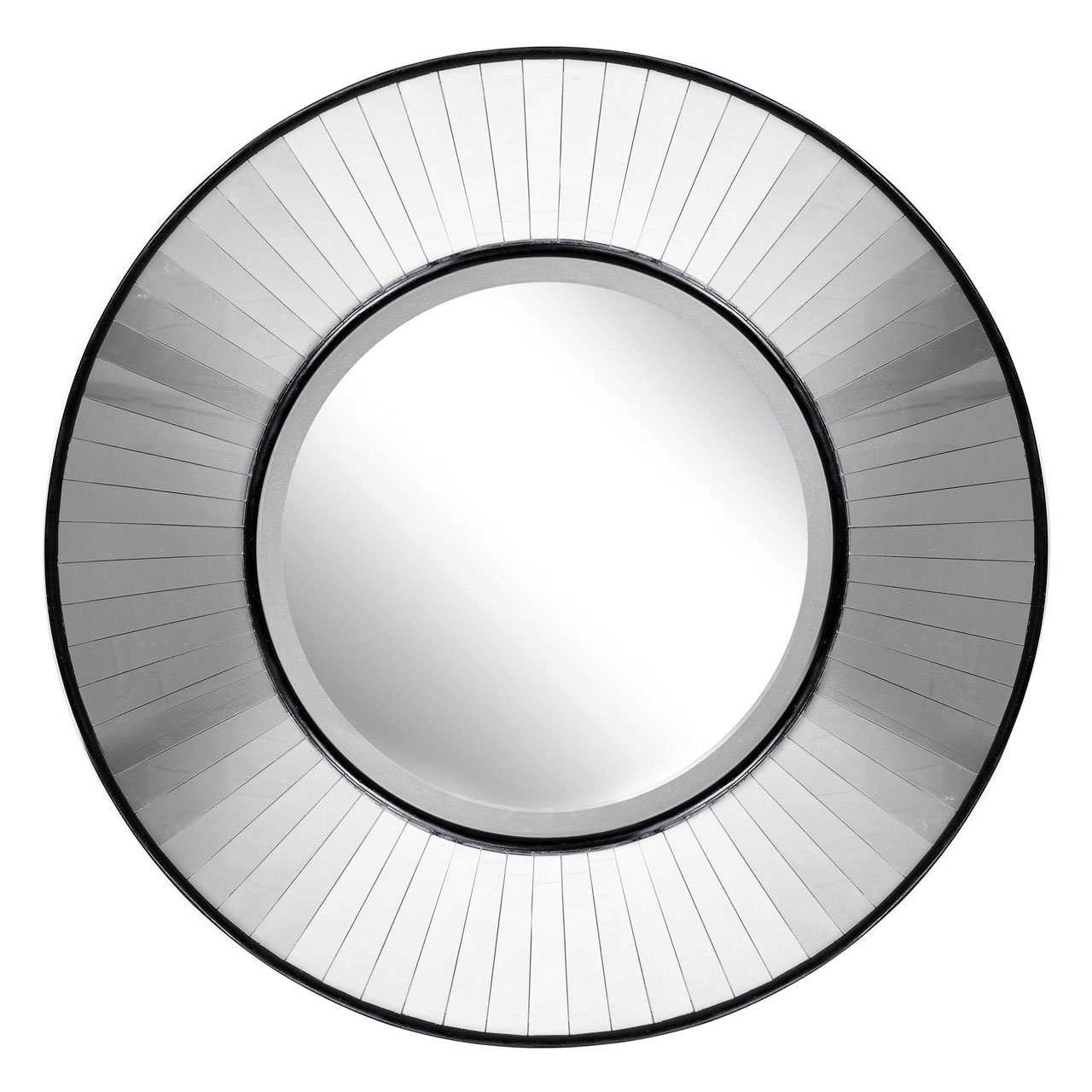 Orsina Clavier Round Wall Mirror - Black