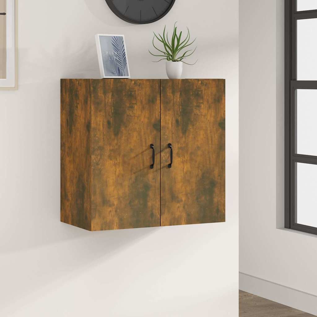 Walplus Engineered Wood 2 Door Wall Cabinet - Dark Oak - 60 x 31 x 60 cm