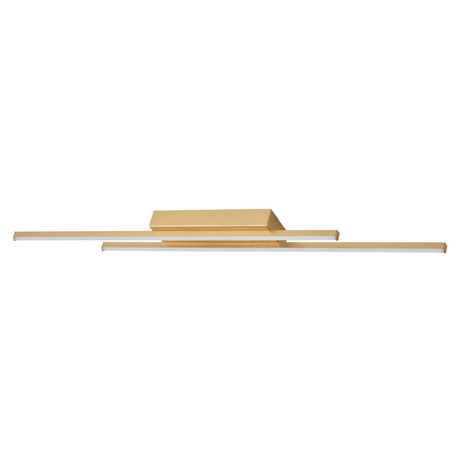 Happy Homewares Brushed Gold Metal Kitchen LED Ceiling Light - 89cm