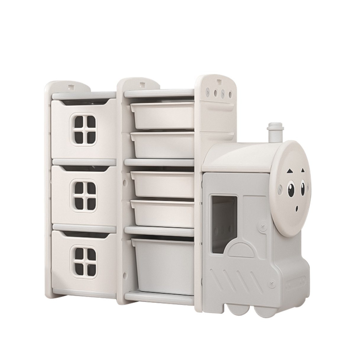 Living and Home Train Shape Toy Storage Rack