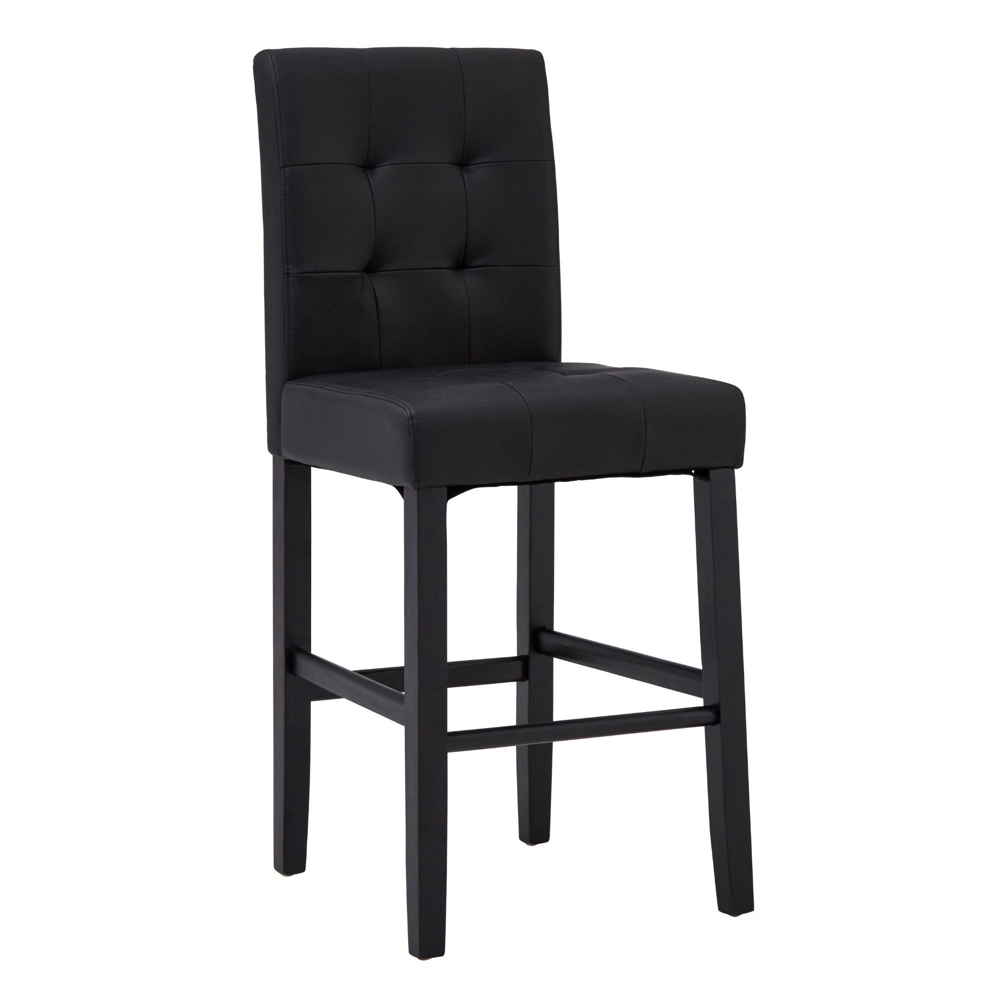 Orsina Regents Park Faux Leather High Back Bar Chair – Black