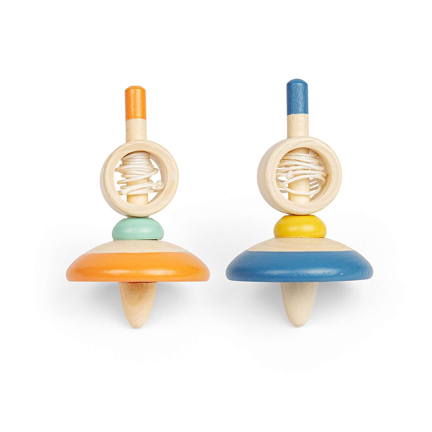 Bigjigs Toys  Pull String Top (Pack of 2) - 3 Years +