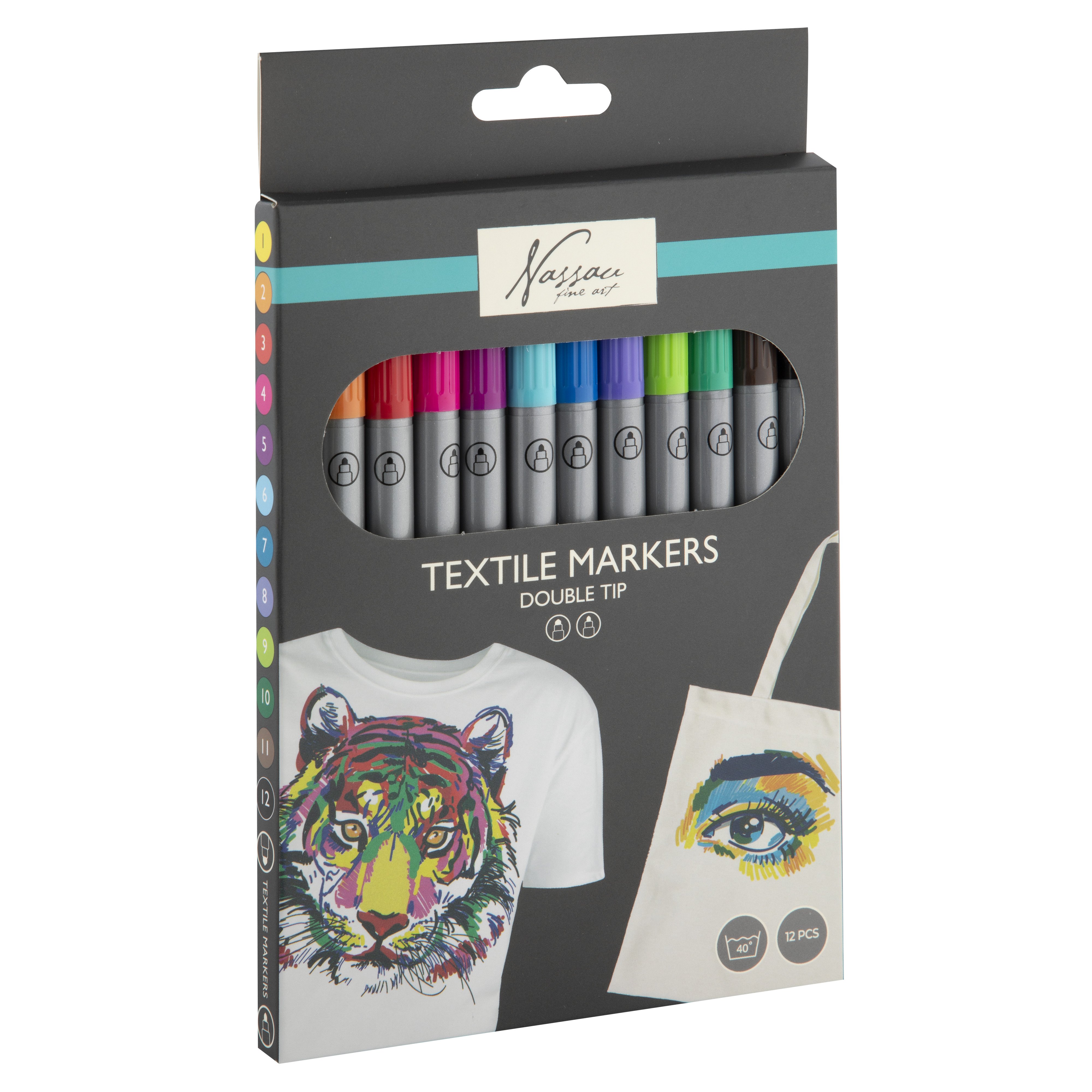 Totum Textile Dual Markers Childrens Craft Activity Set - 18 Piece