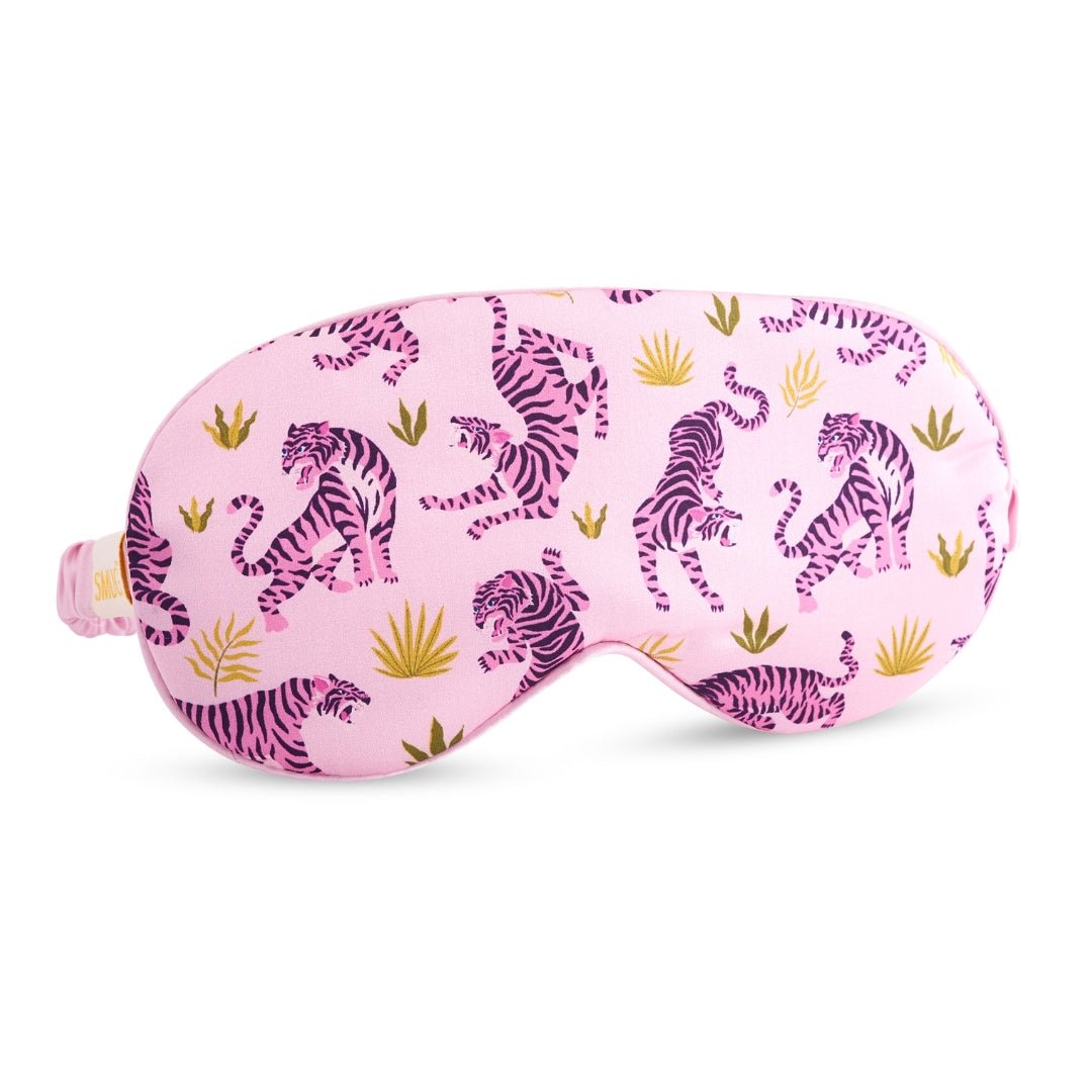 SMUG Satin Sleep Mask - Pink Tiger Print