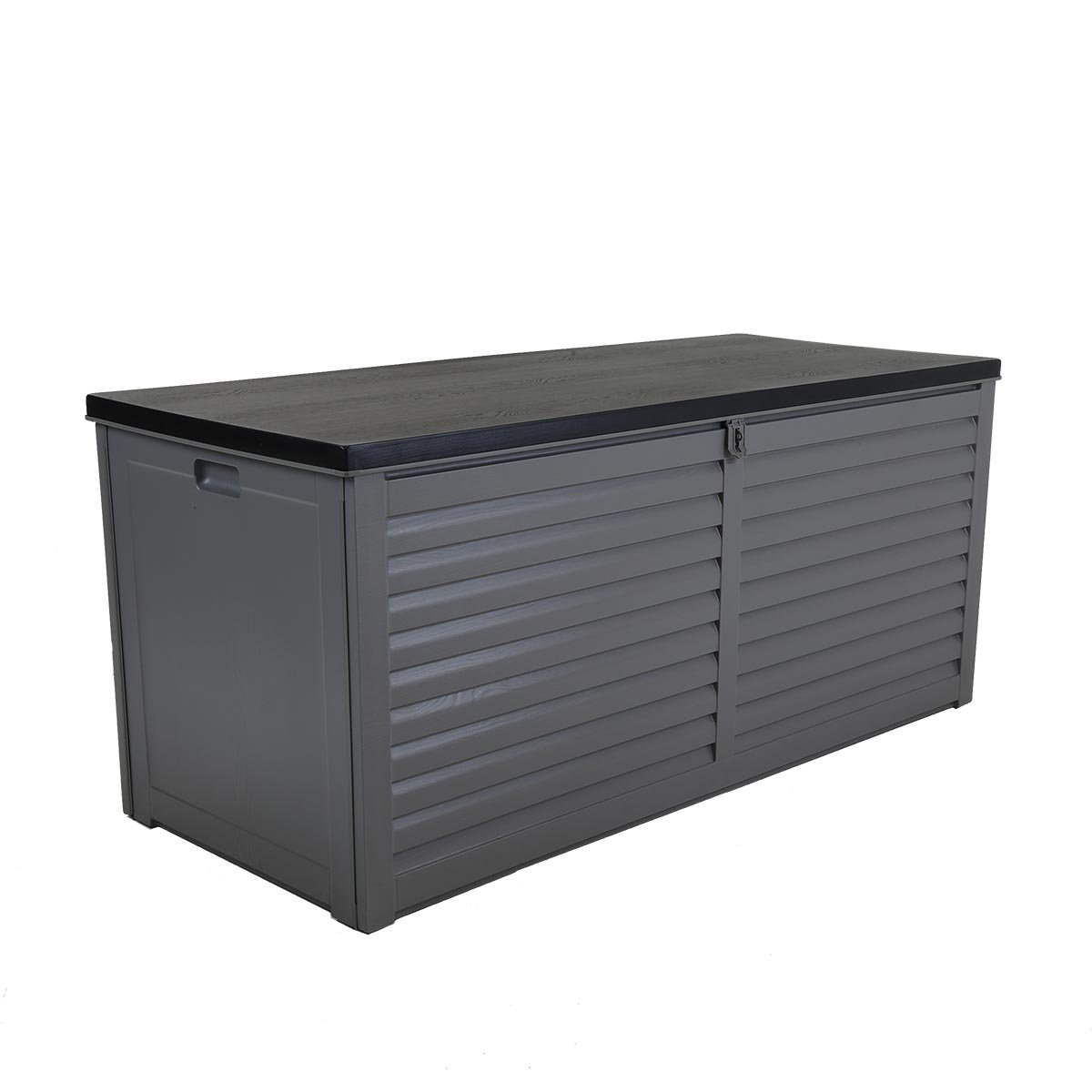 Charles Bentley 490L Large Outdoor Garden Plastic Storage Box - Grey