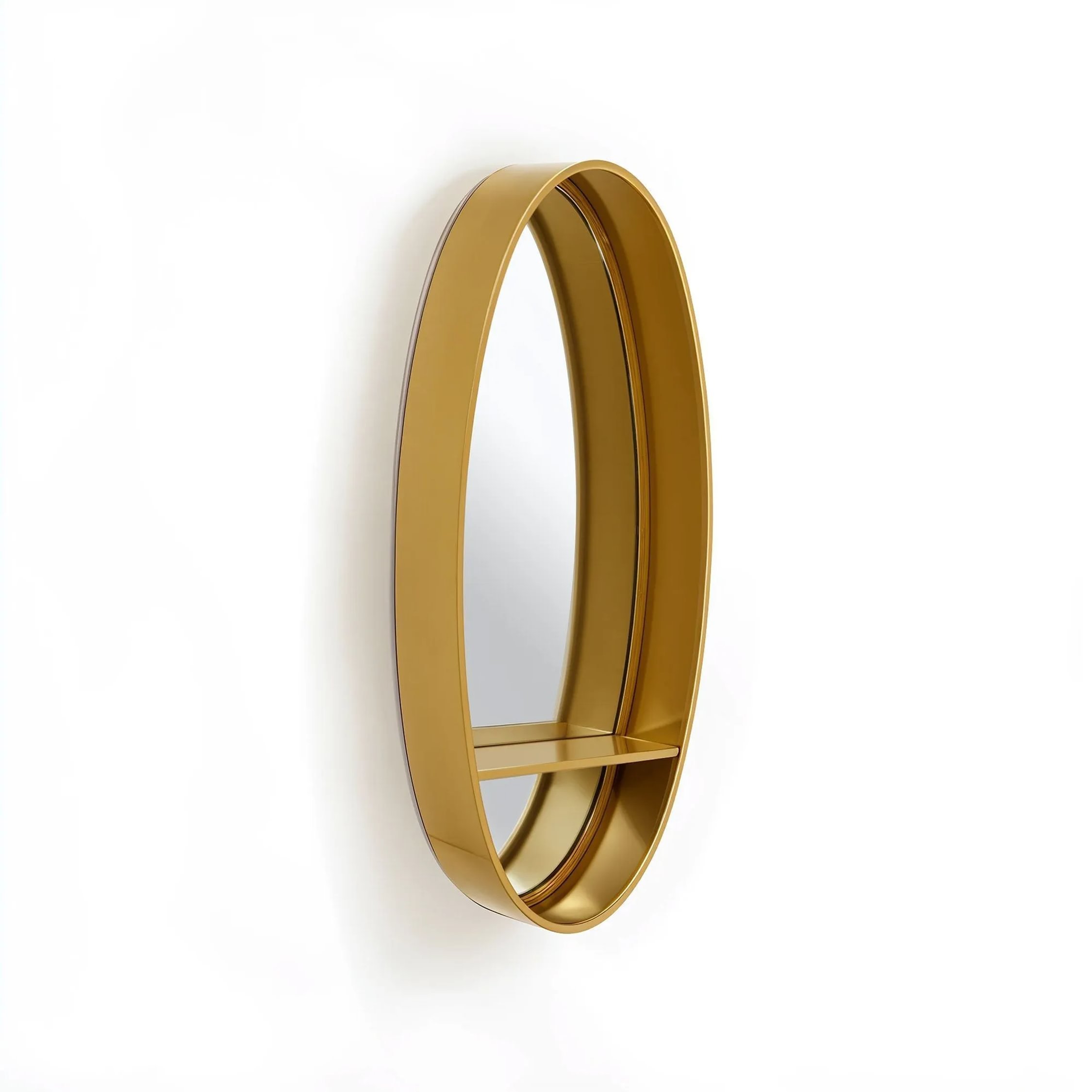 Orsina Avento Oval Wall Mirror – Gold