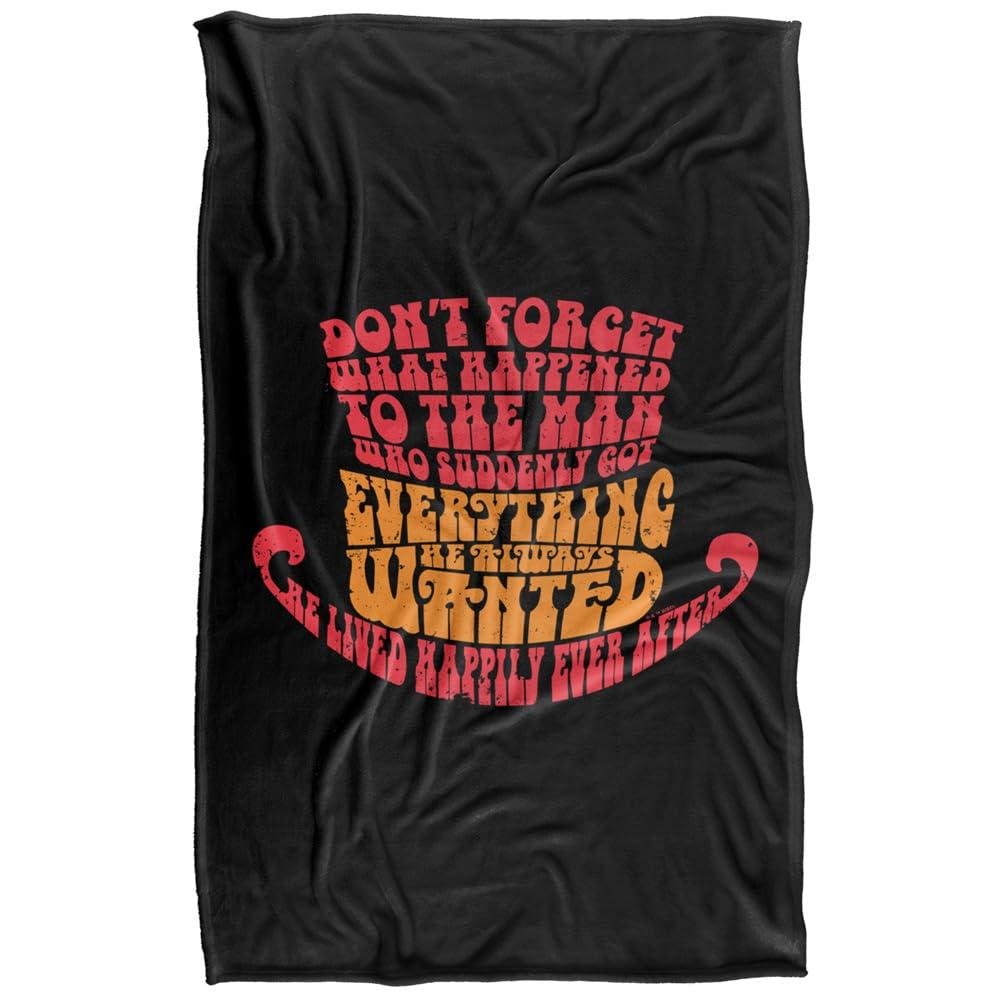 Willy Wonka & The Chocolate Lived Happily Ever After Blanket - 147cm x 91cm
