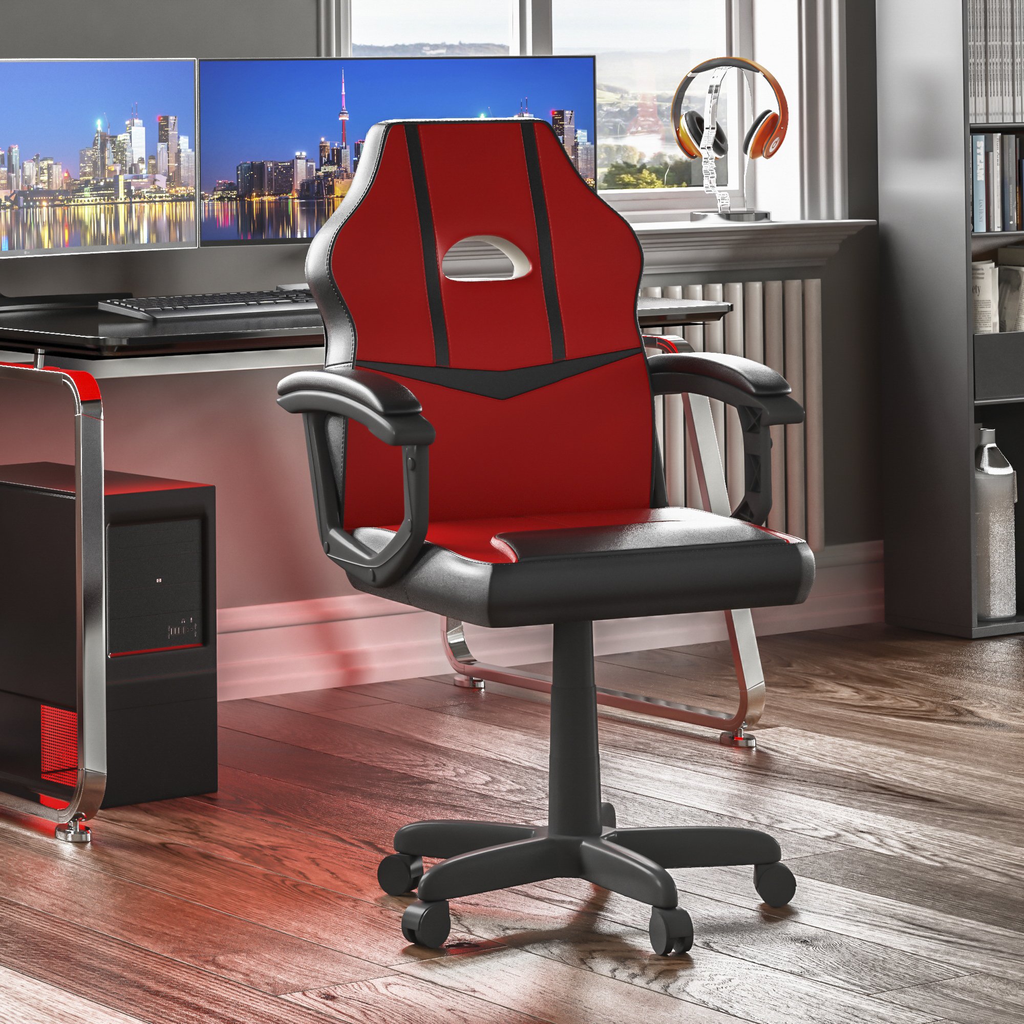 Vida Designs Comet Racing Gaming Chair - Red & Black