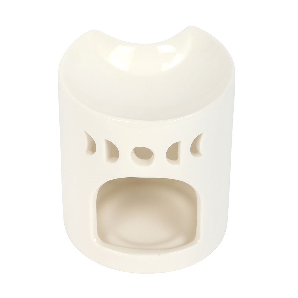 Something Different Crescent Moon Oil Burner - White