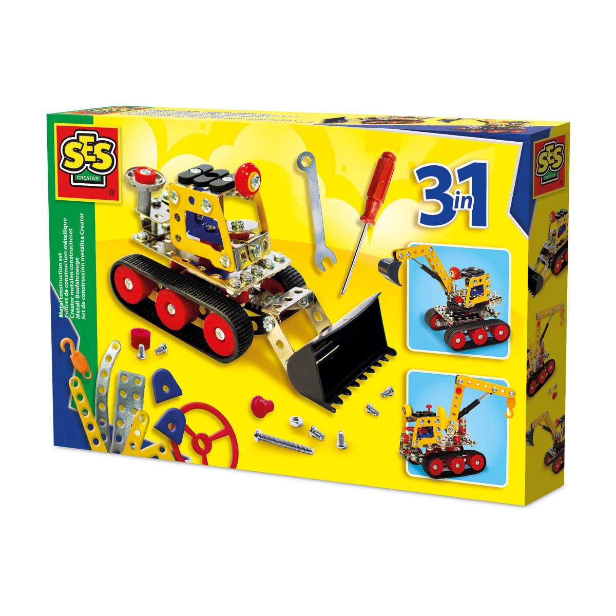SES Creative Metal Construction Vehicles Set 3 in 1