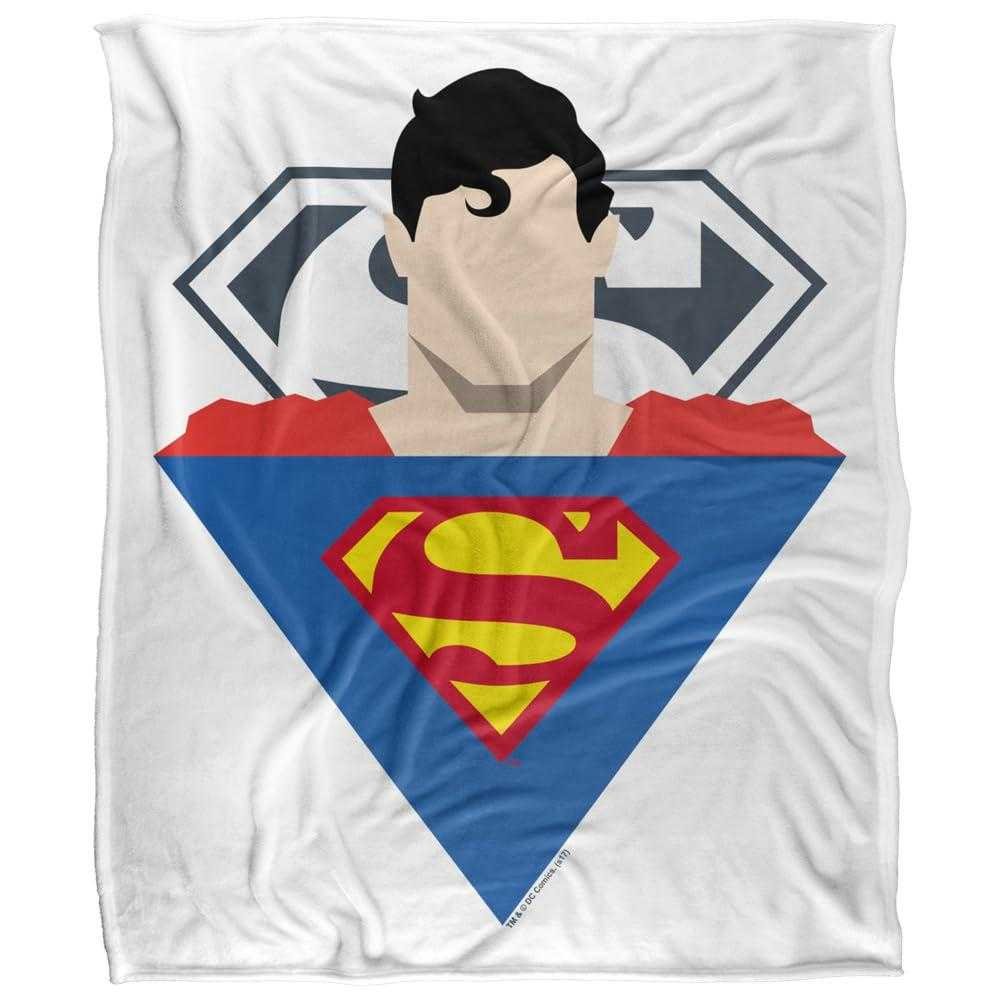 Superman Simple Supes Soft Touch Blanket - 152cm x 127cm