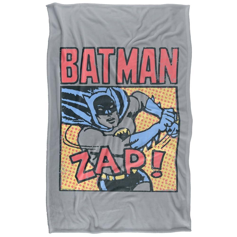 Batman Zap Soft Touch Blanket - 147cm x 91cm