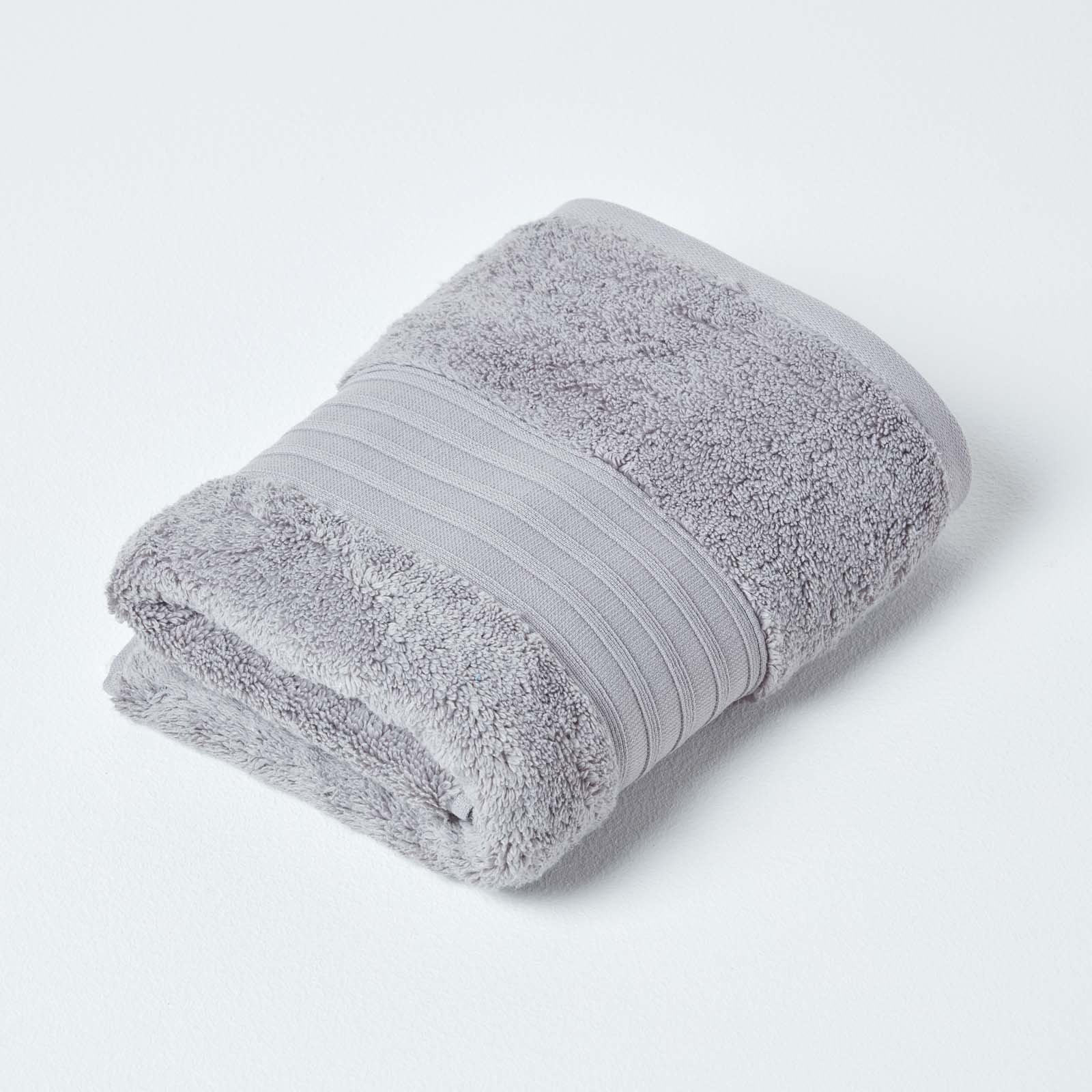 Homescapes Supima Cotton Hand Towel - Grey
