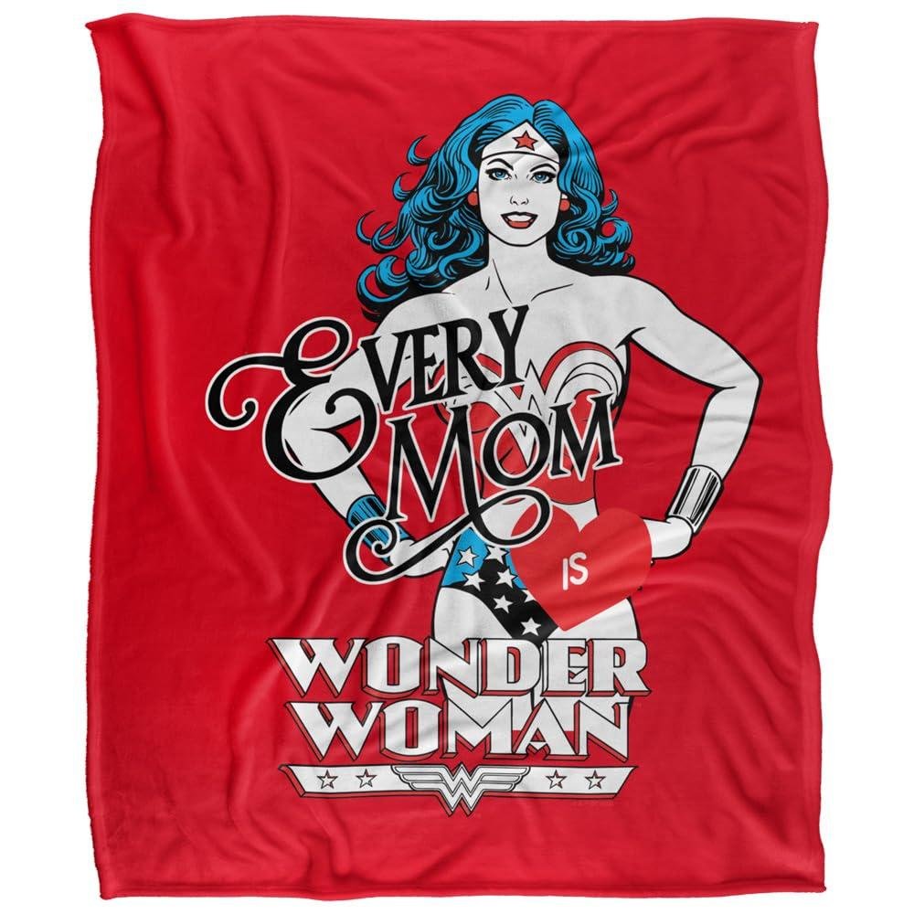 Wonder Woman Womens & Ladies For Every Fleece Mothers Day Blanket - 147cm x 91cm