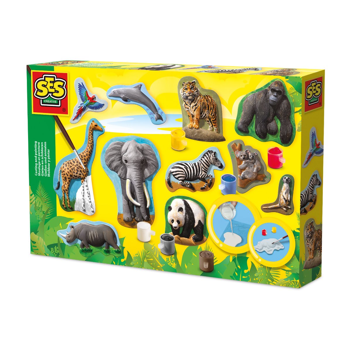 SES Creative Animals Casting and Painting Craft Set - Age 5+