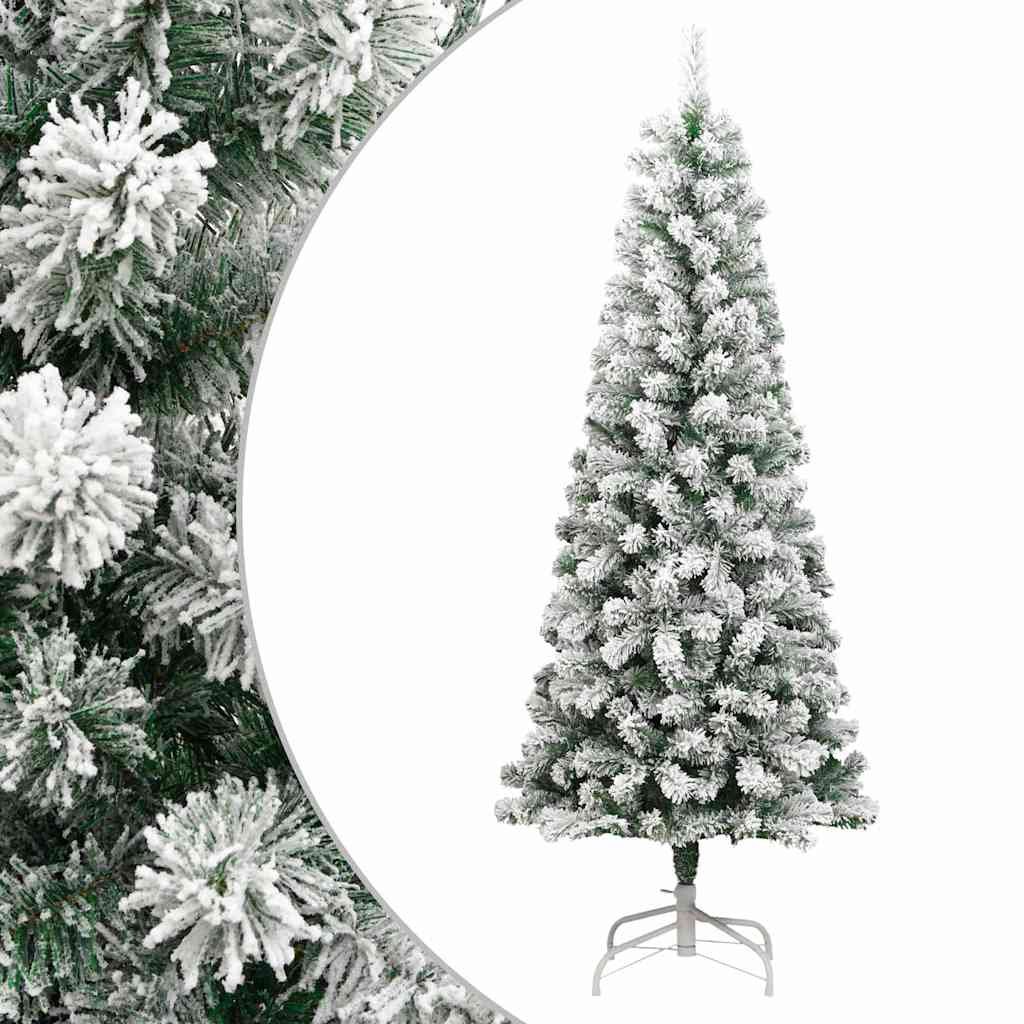 Walplus 452 Branch Tips Hinged Artificial Christmas Tree - White - 180 cm