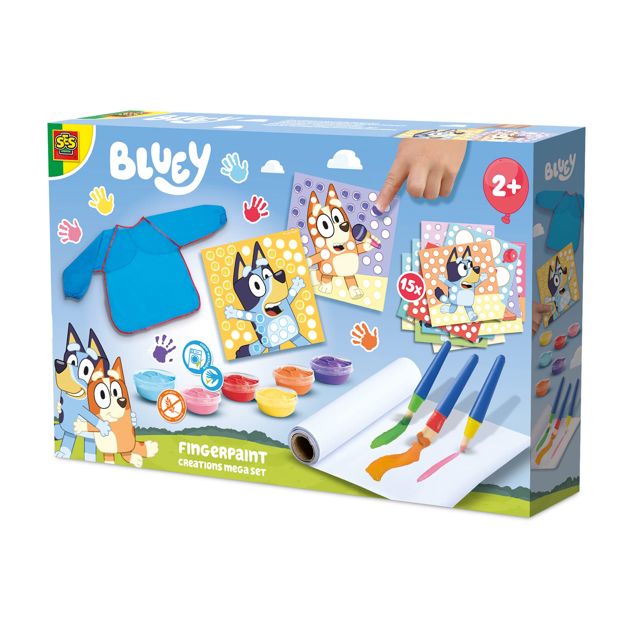 SES Creative Bluey Finger Paint Creations Mega Craft Set