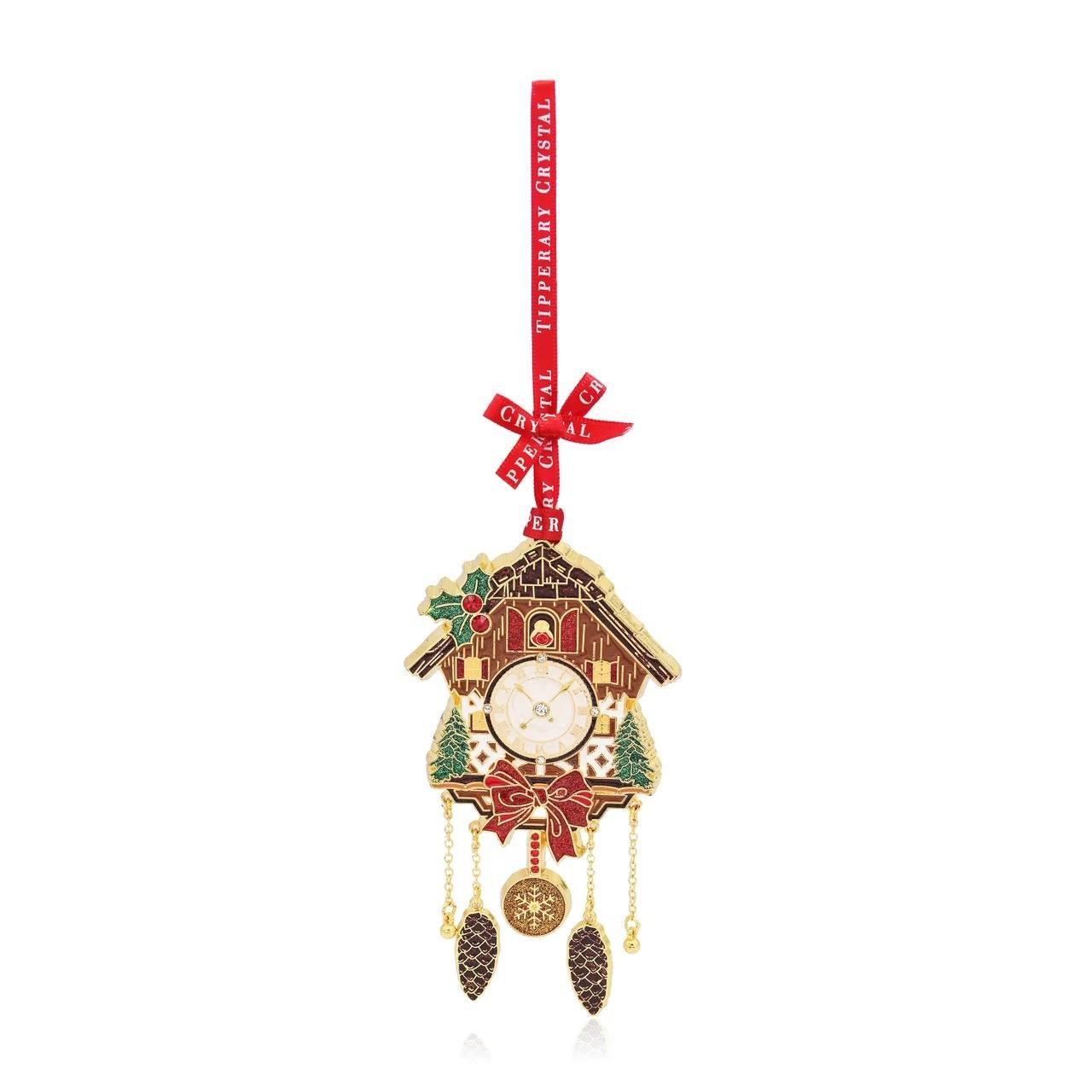 Tipperary Metal Sparkle Cuckoo Clock Hanging Decoration