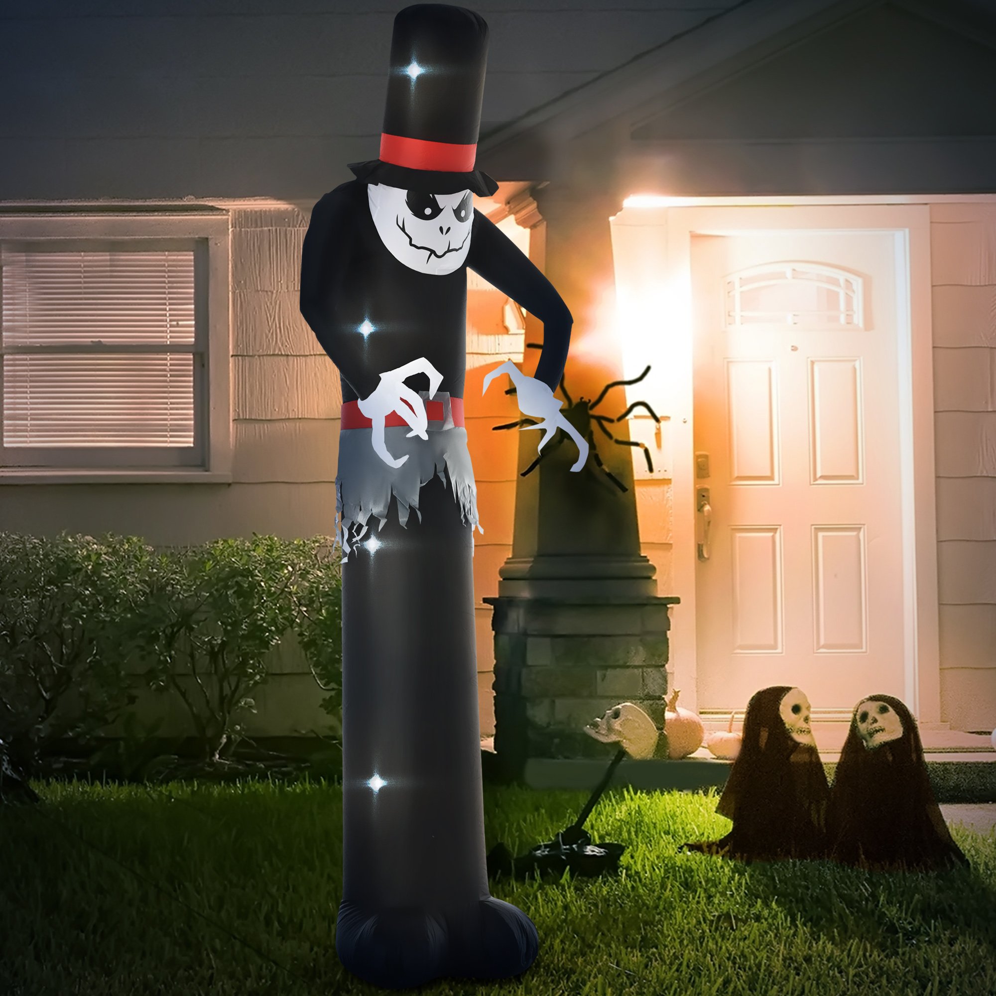 Outsunny 10ft Halloween Tall Ghost Inflatable Decoration