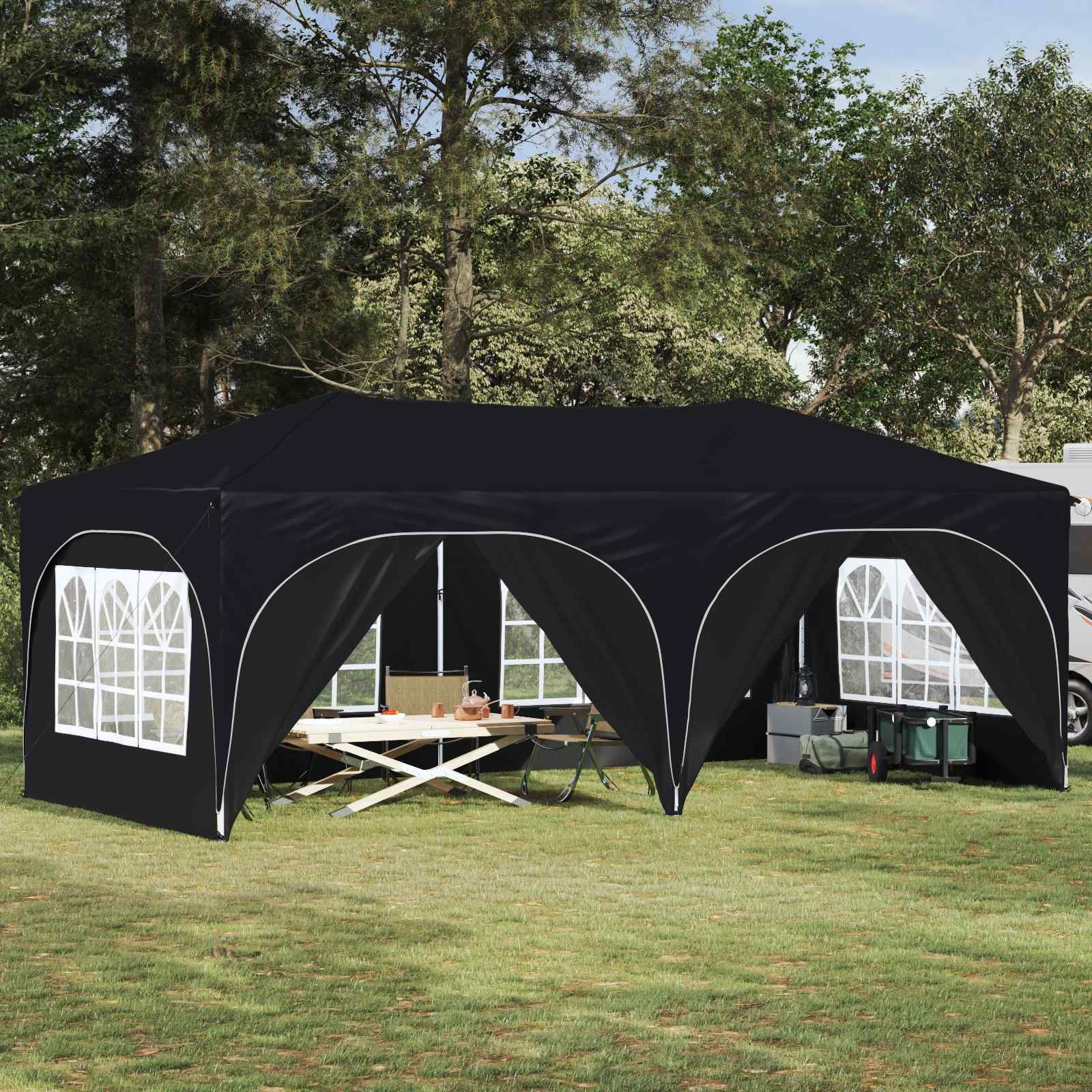 Walplus 575 x 288 x 245 cm Oxford Fabric Outdoor Pop Up Party Tent - Anthracite